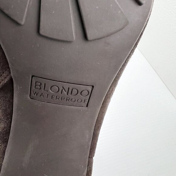 Blondo Women's Brown Kamila Suede Waterproof Heeled Ankle Boots Size 11M - Picture 11 of 12